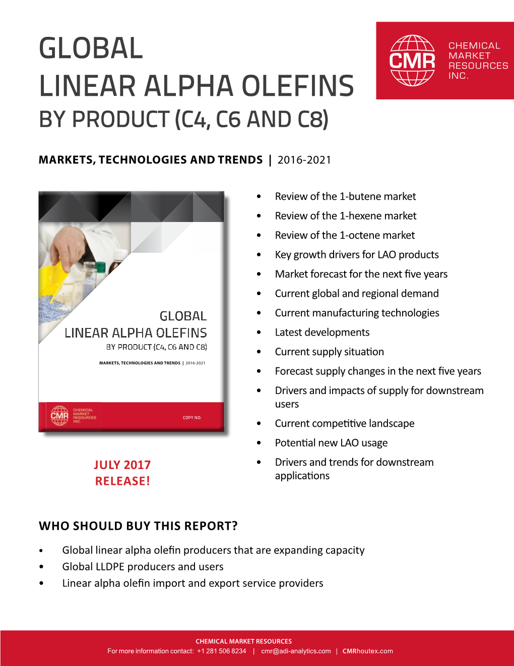 Global Linear Alpha Olefins by Product (C4, C6 and C8)