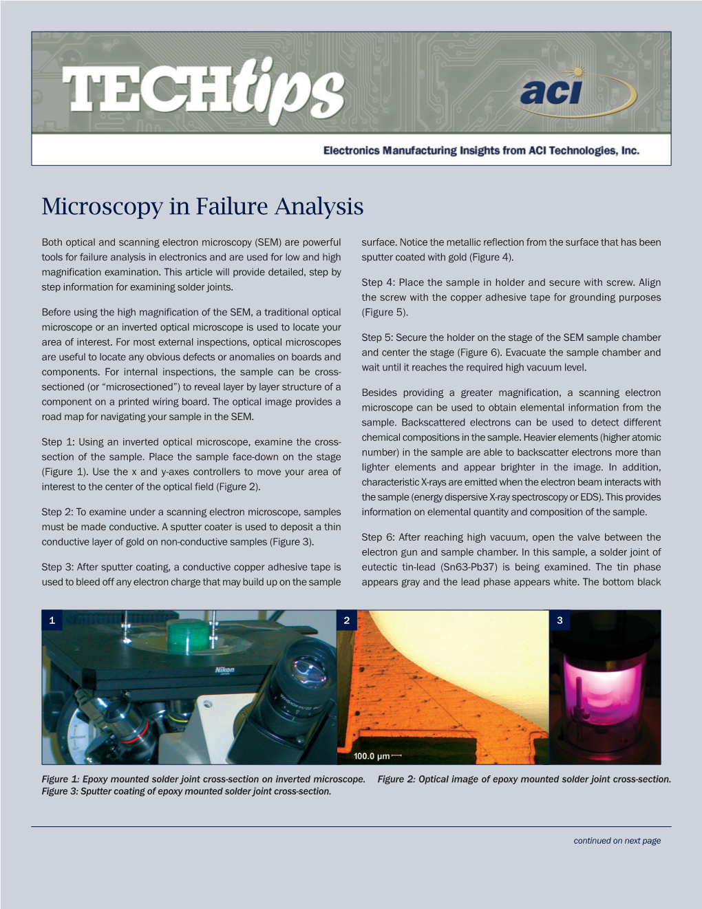 Microscopy in Failure Analysis