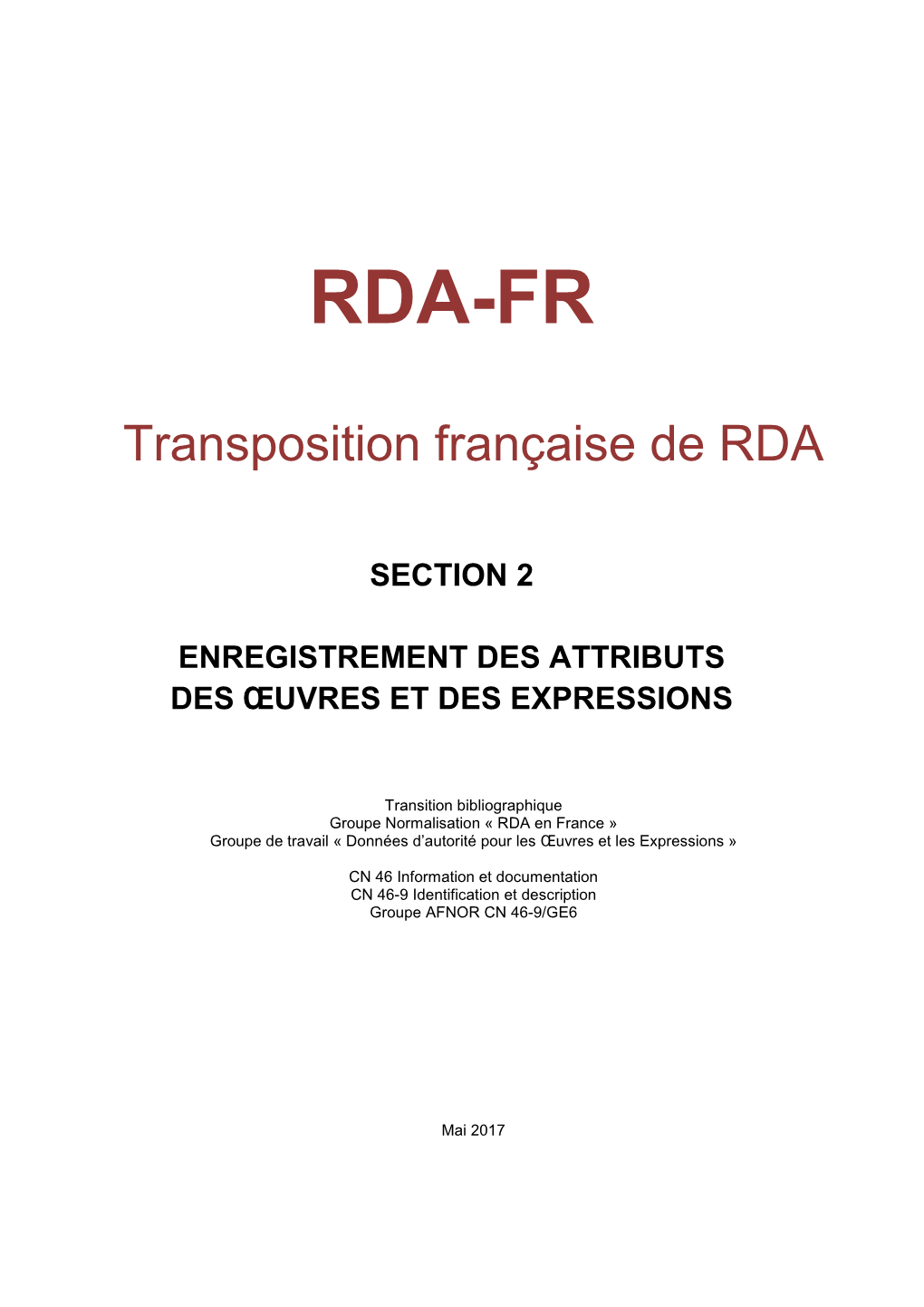 RDA-FR Section 2