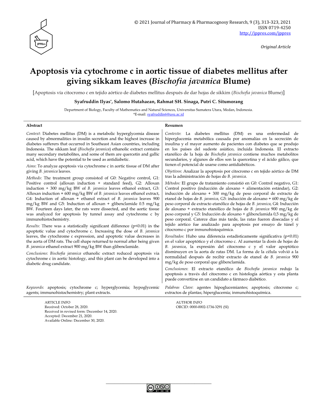 Apoptosis Via Cytochrome C in Aortic Tissue of Diabetes Mellitus After