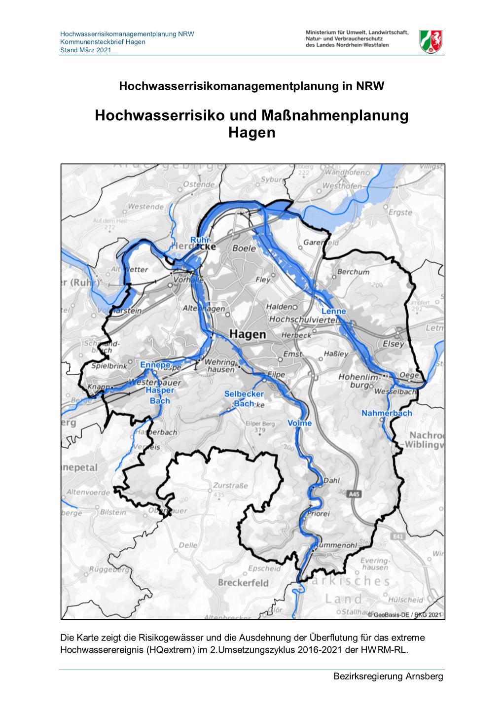 Hochwasserrisiko Und Maßnahmenplanung Hagen