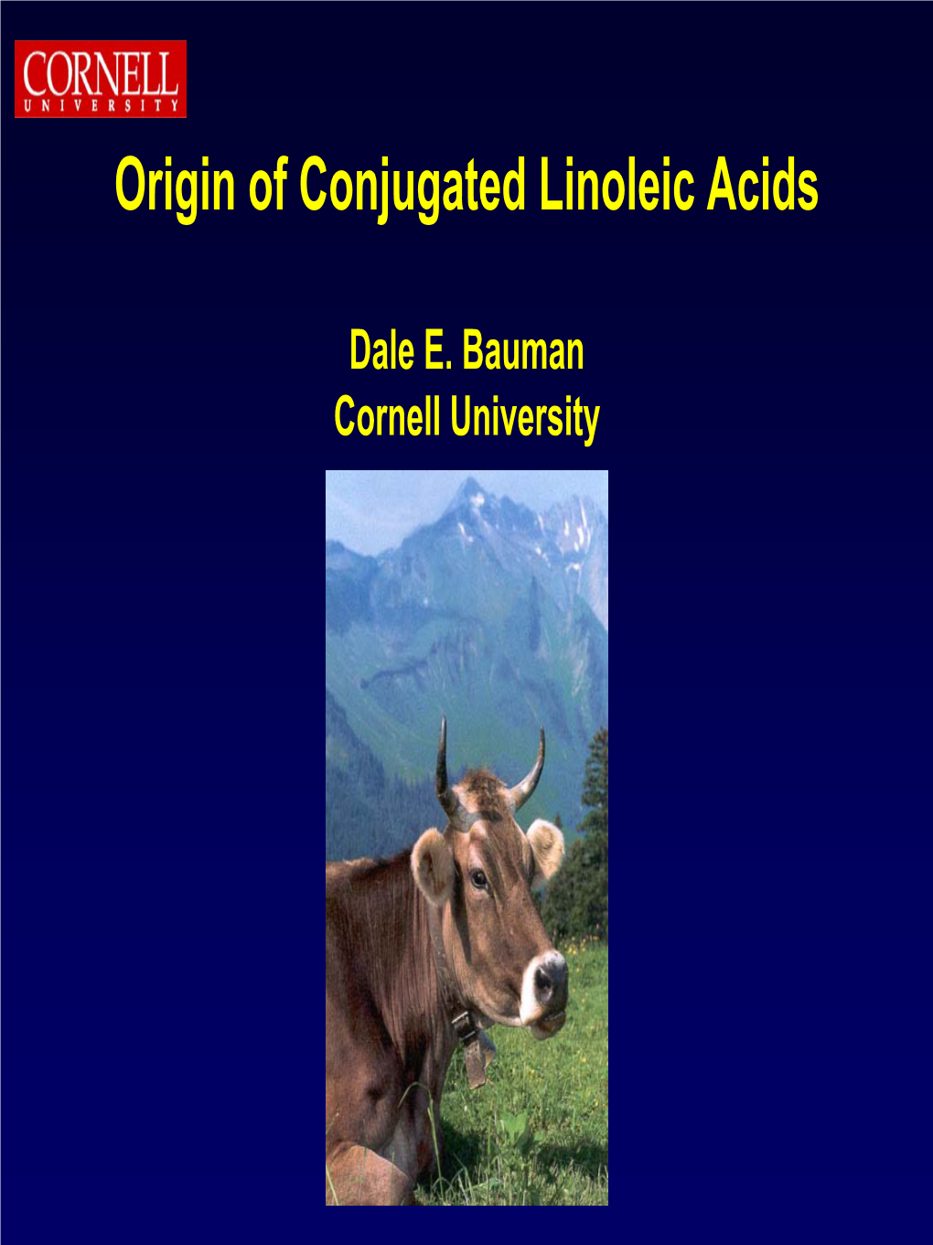 Origin of Conjugated Linoleic Acids