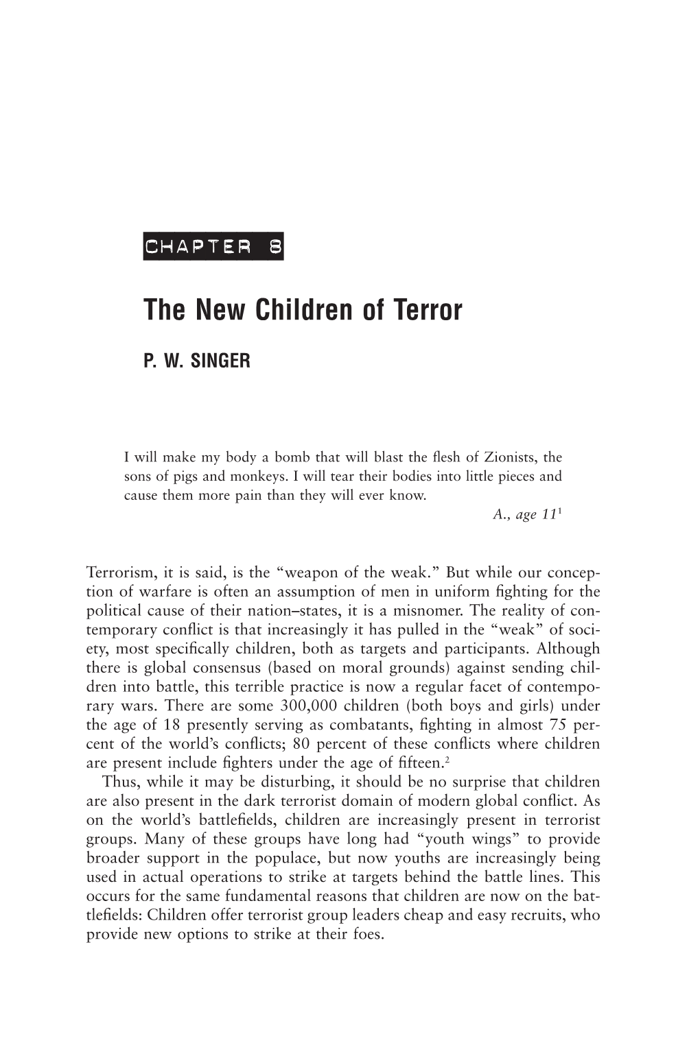 Chapter 8 the New Children of Terror