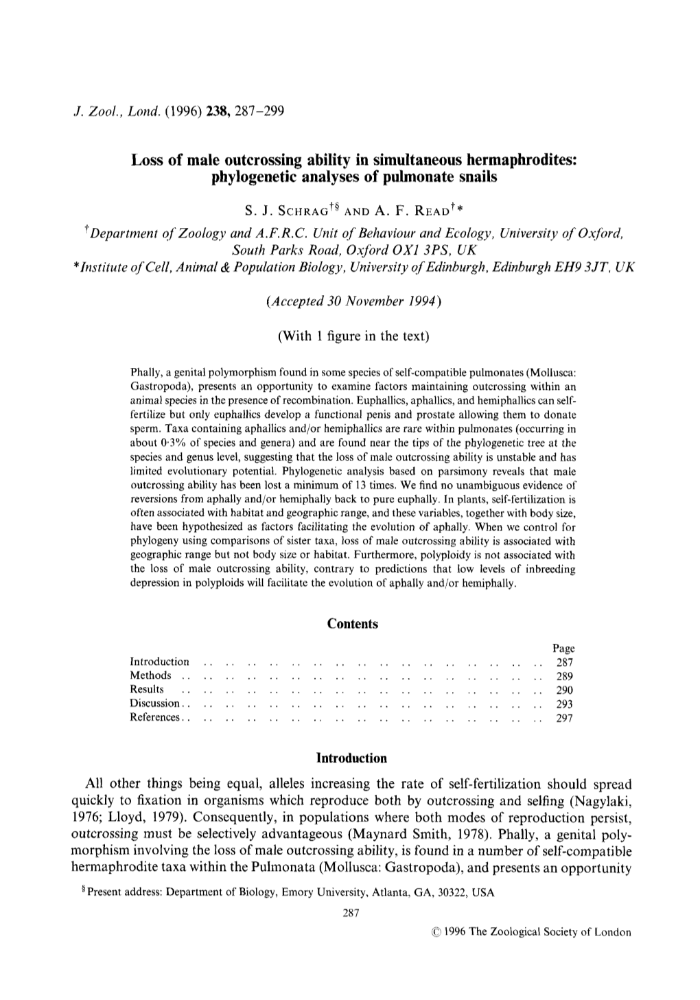 Phylogenetic Analyses of Pulmonate Snails