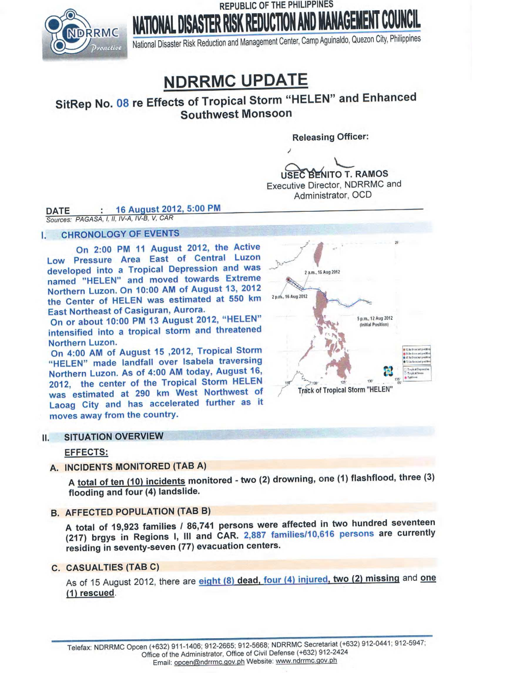 NDRRMC Update Sitrep No08