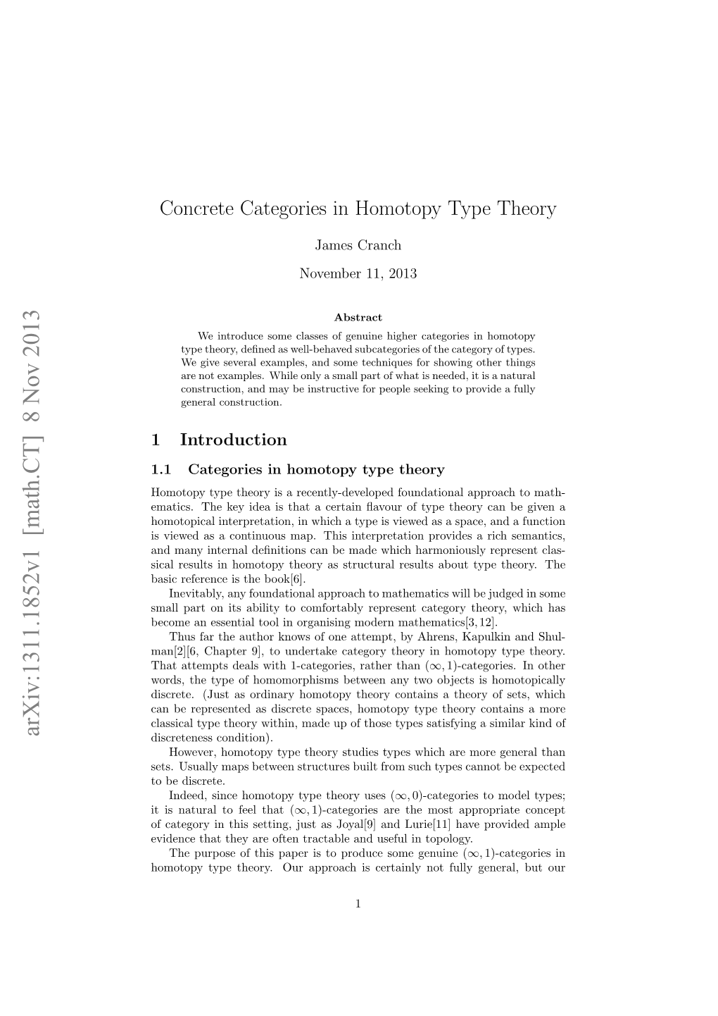 Concrete Categories in Homotopy Type Theory