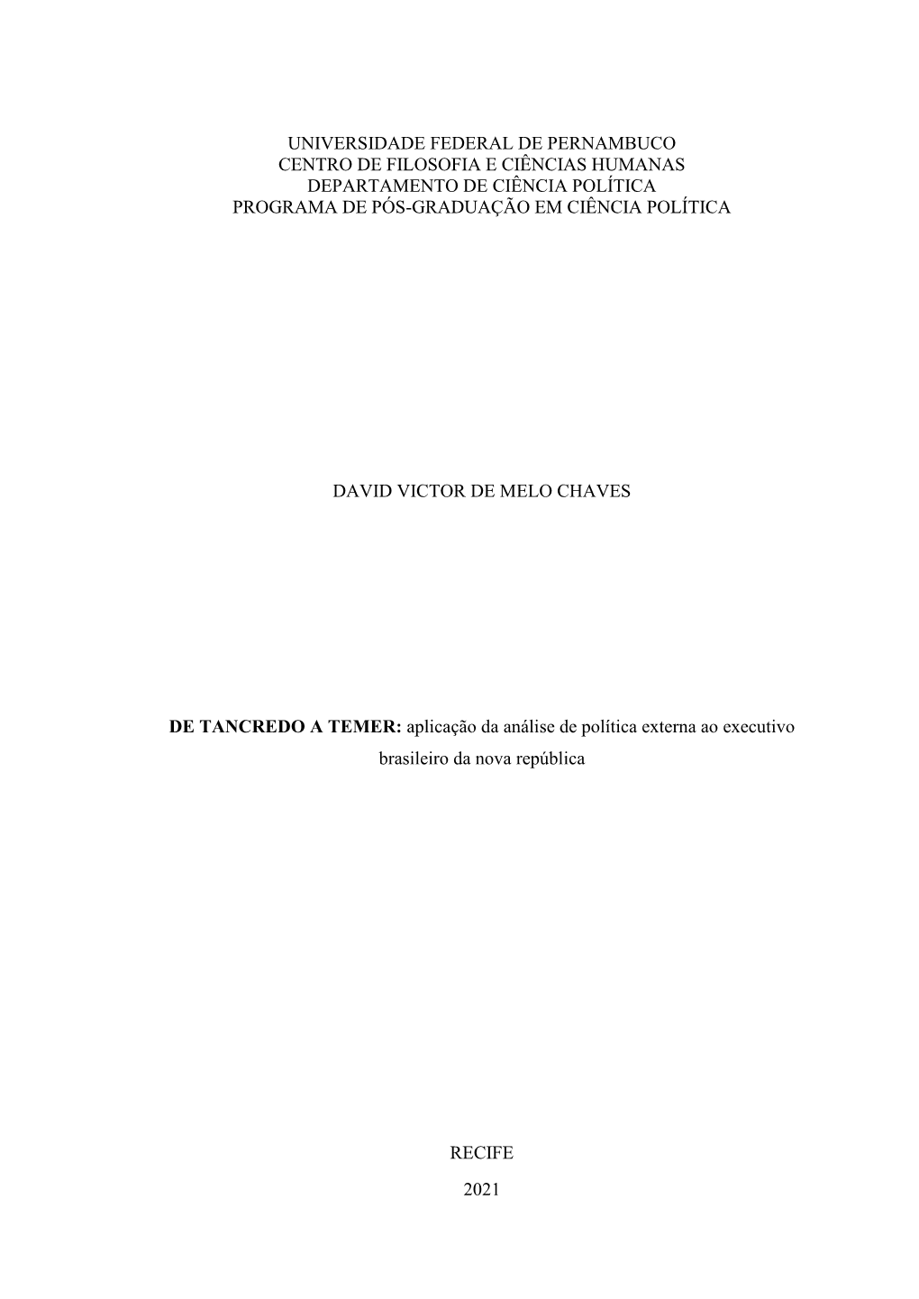 DISSERTAÇÃO David Victor De Melo Chaves.Pdf