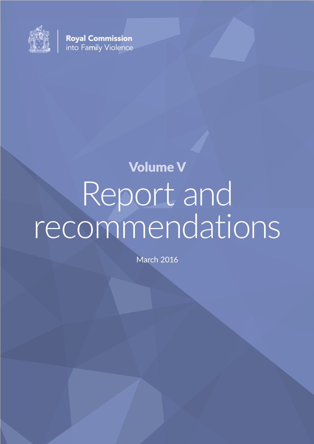 Report and Recommendations Recommendations