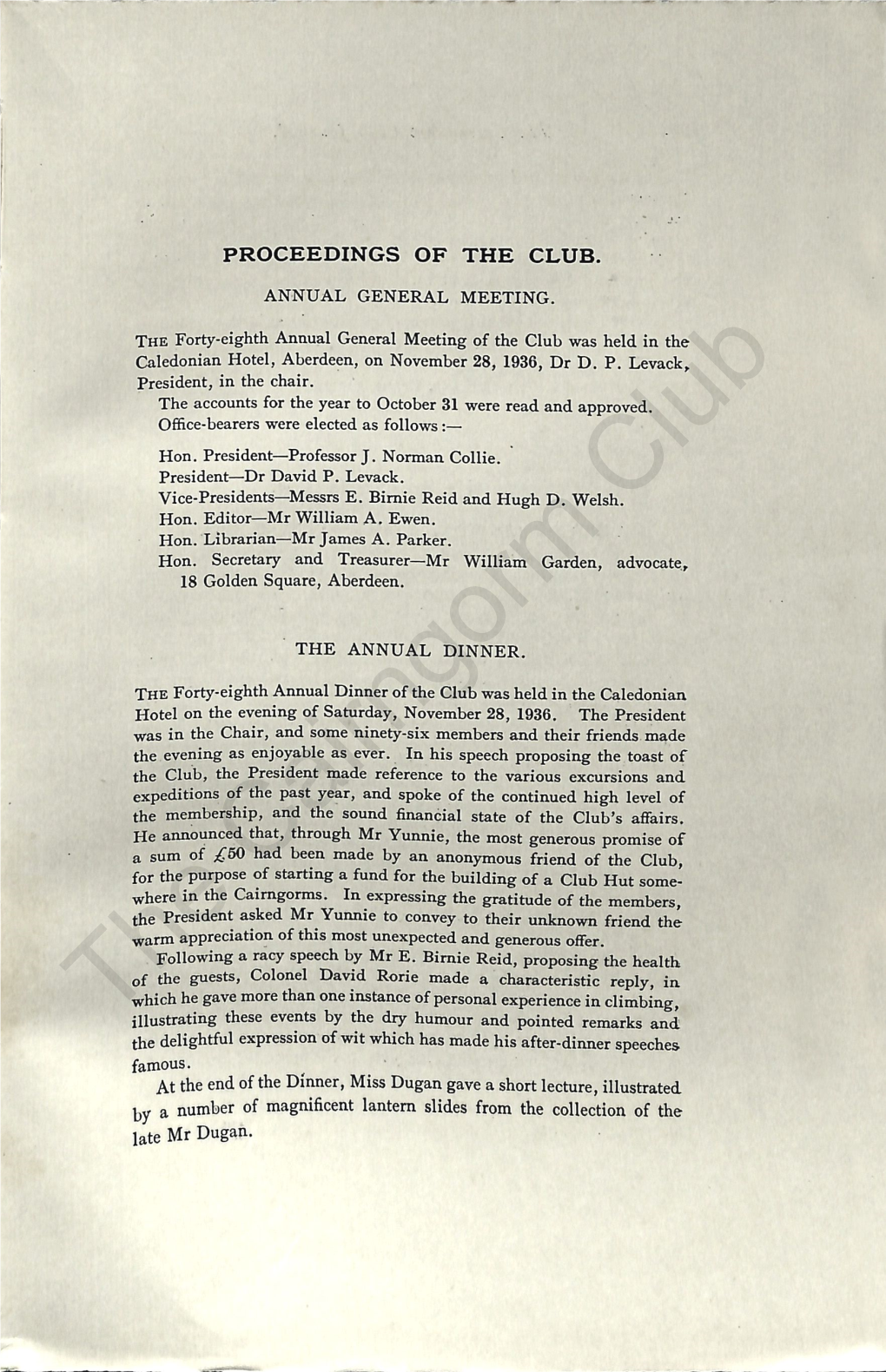 The Cairngorm Club Journal 078, 1937
