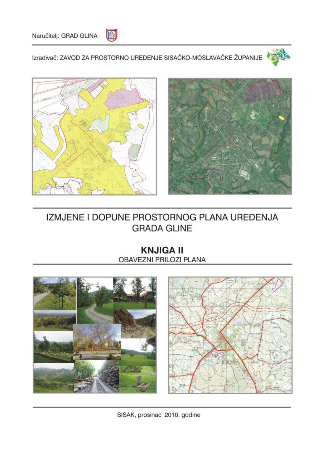 Knjiga Ii Izmjene I Dopune Prostornog Plana Uređenja Grada Gline