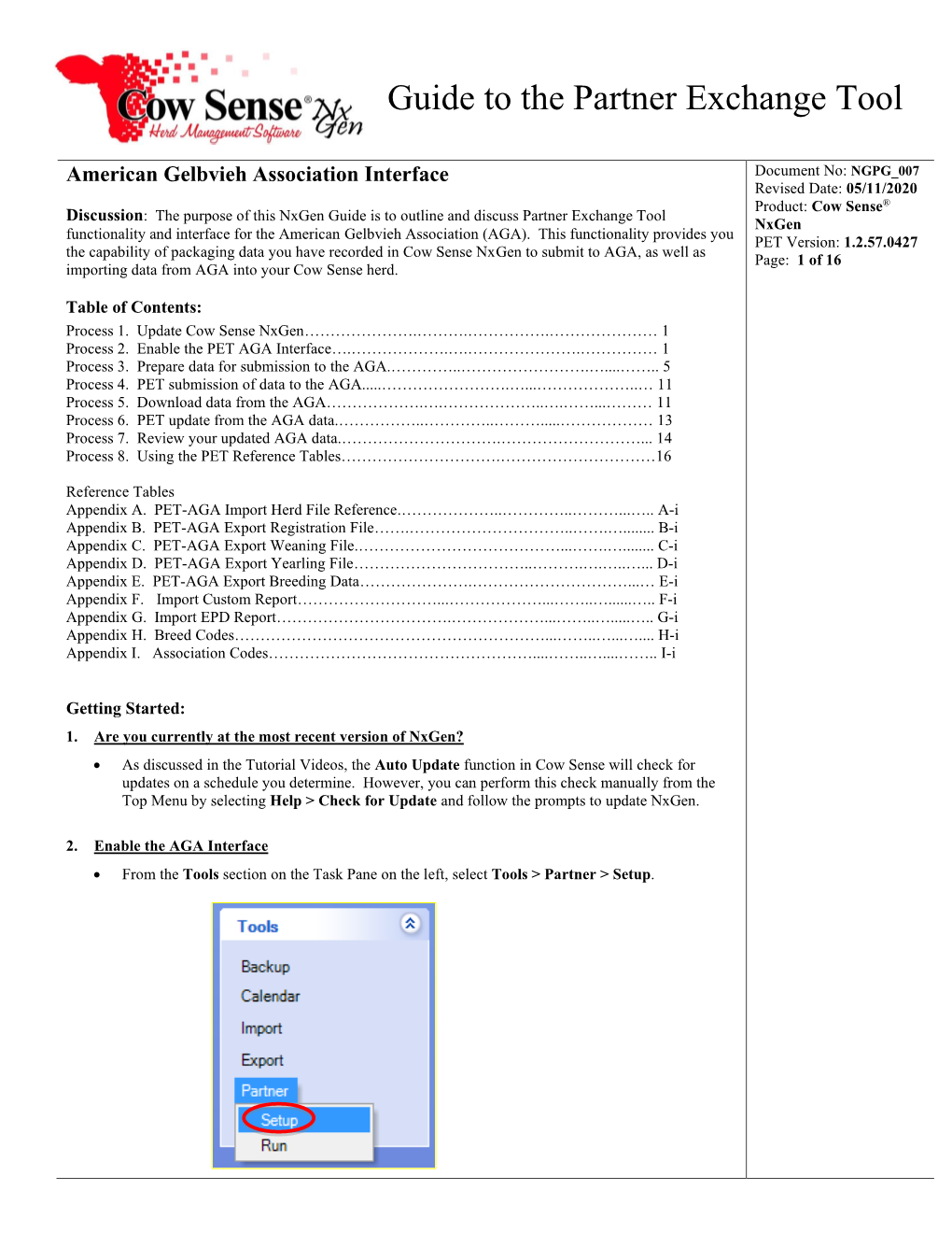 Guide to the Partner Exchange Tool