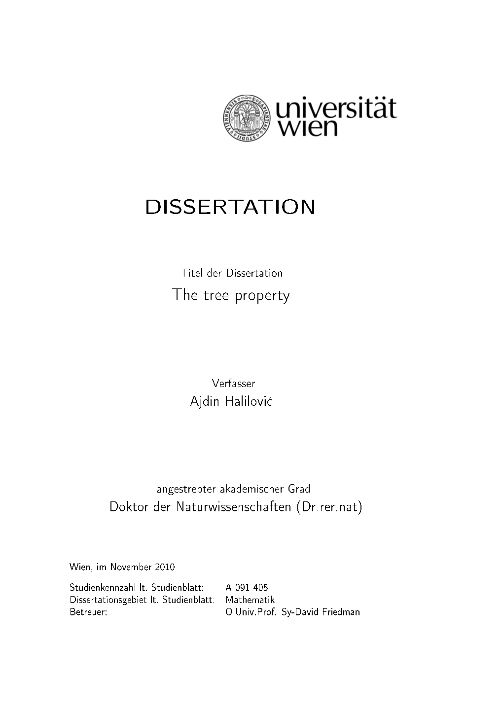 Dissertation