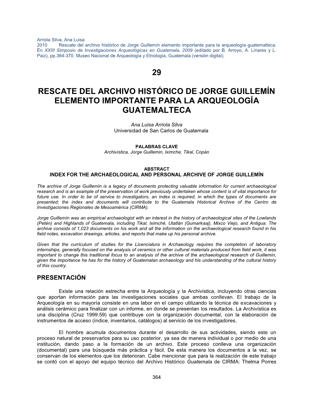 29 Rescate Del Archivo Histórico De Jorge