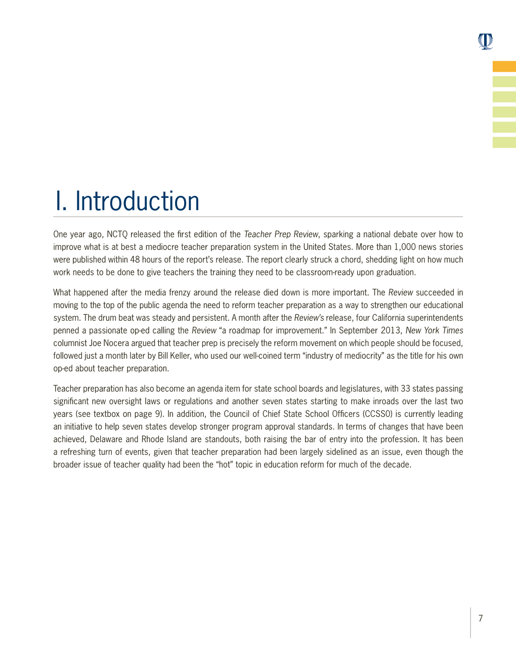 Chapter I: Introduction