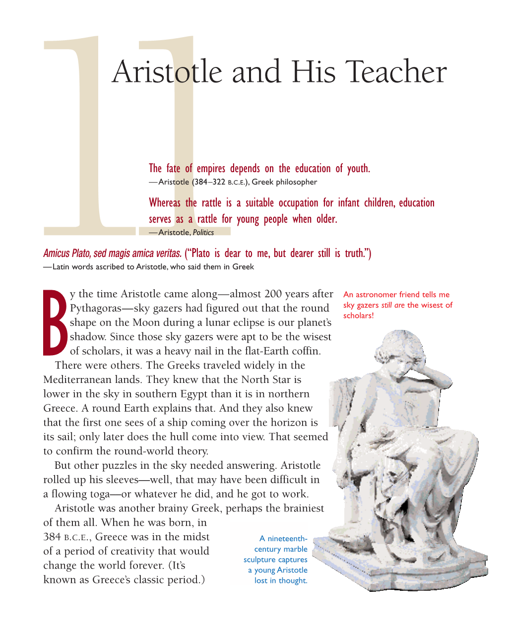 11Aristotle and His Teacher