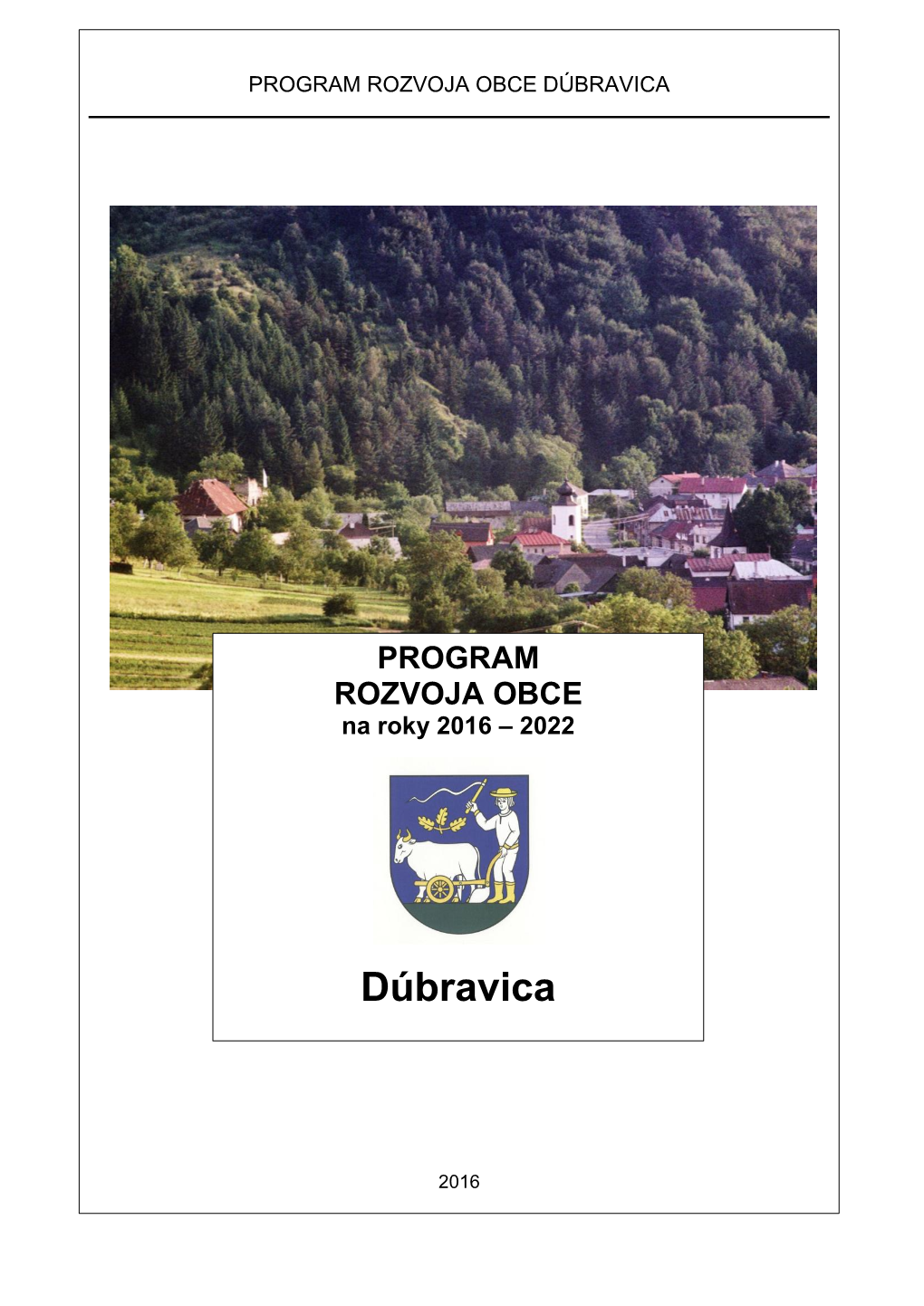 Program Rozvoja Obce Dúbravica