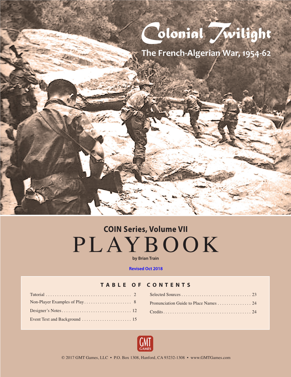 PLAYBOOK Revised Oct