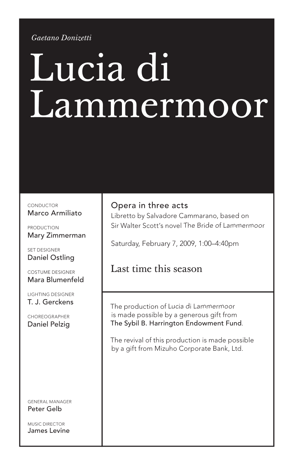 Lucia Di Lammermoor