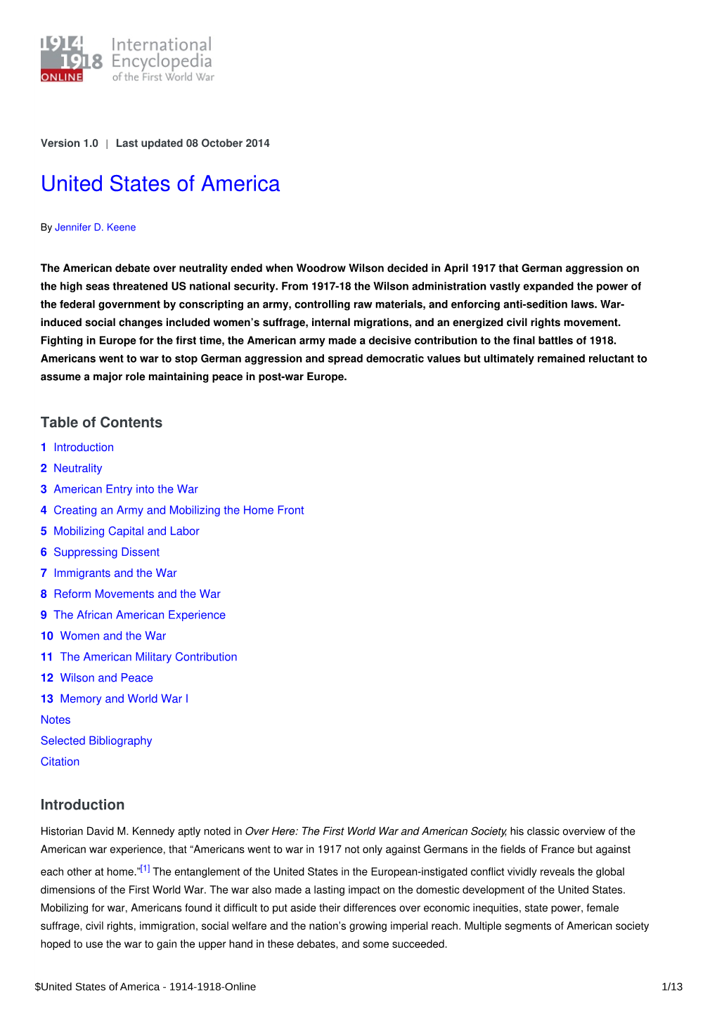 United States of America | International Encyclopedia of The