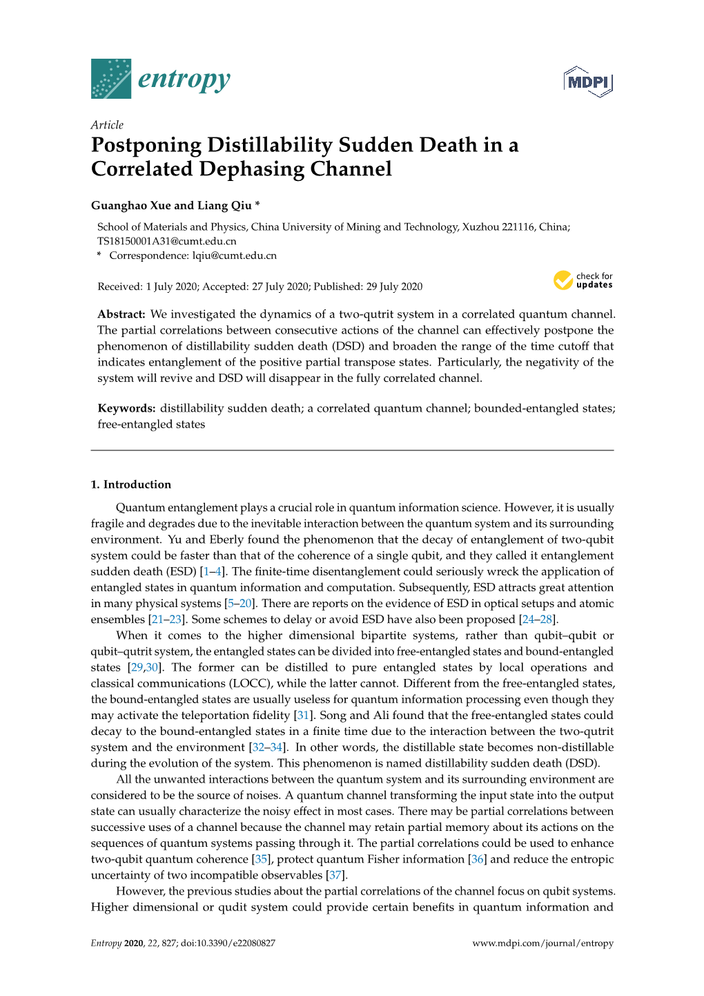 Postponing Distillability Sudden Death in a Correlated Dephasing Channel