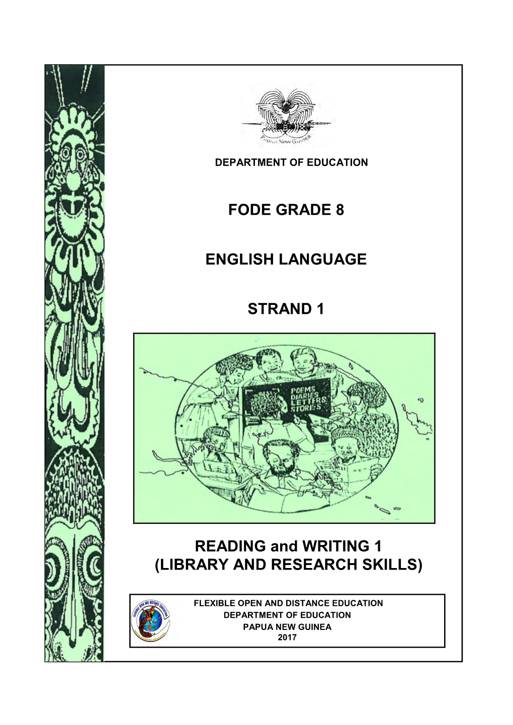 Fode Grade 8 English Language Strand 1 Reading