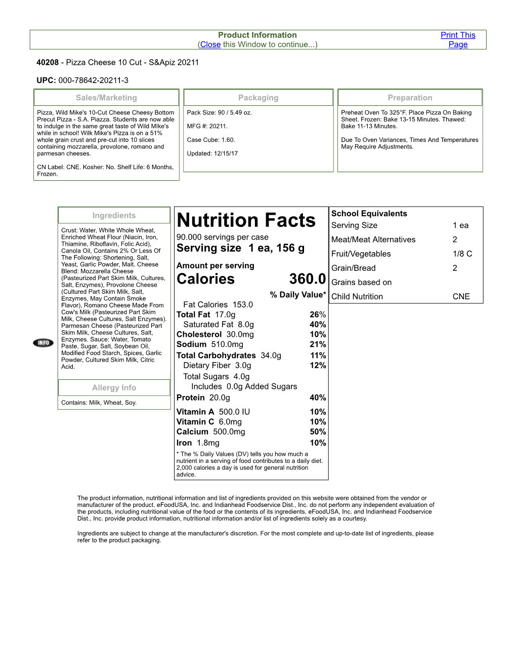 Nutrition Facts