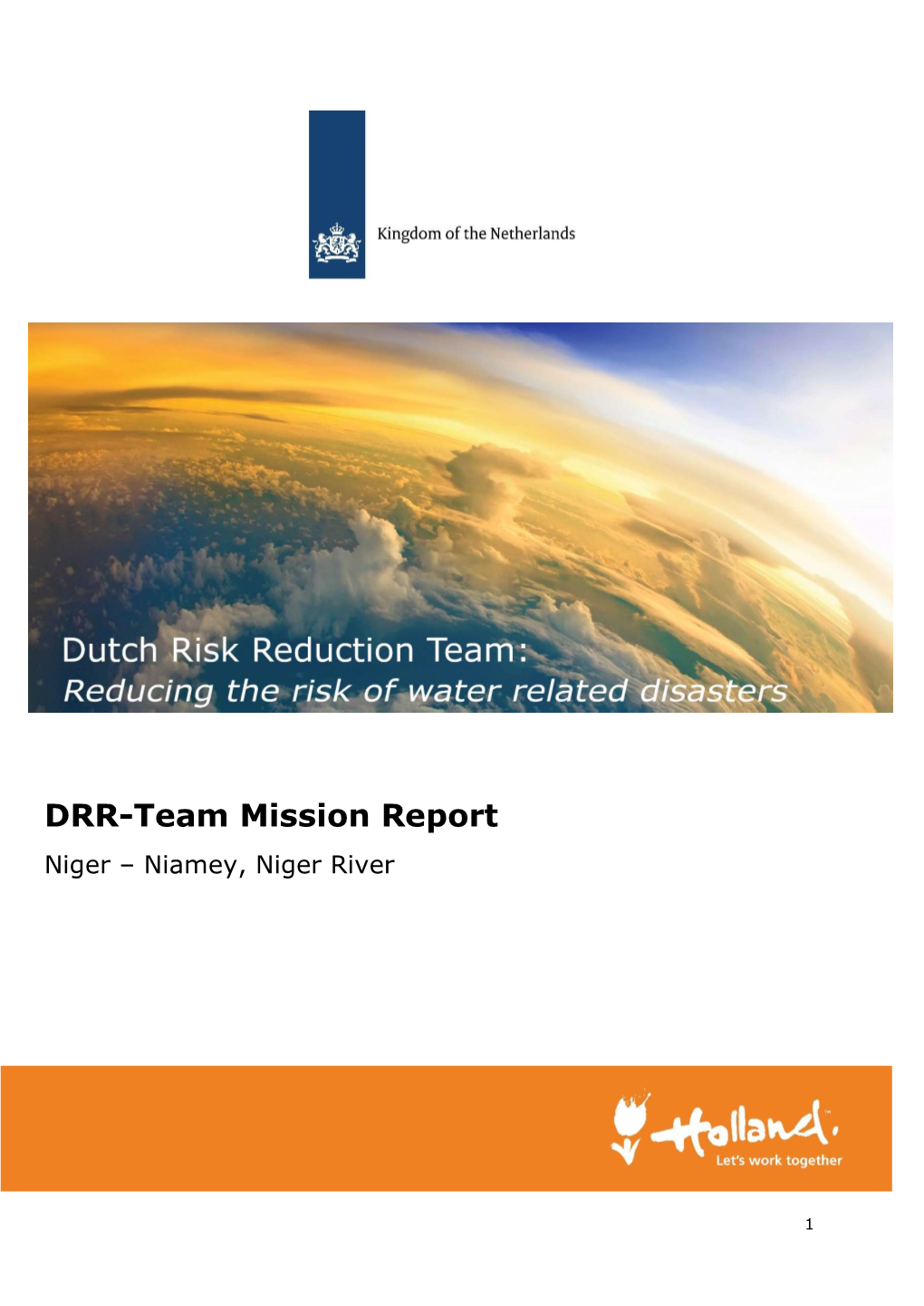 DRR-Team Mission Report Niger – Niamey, Niger River