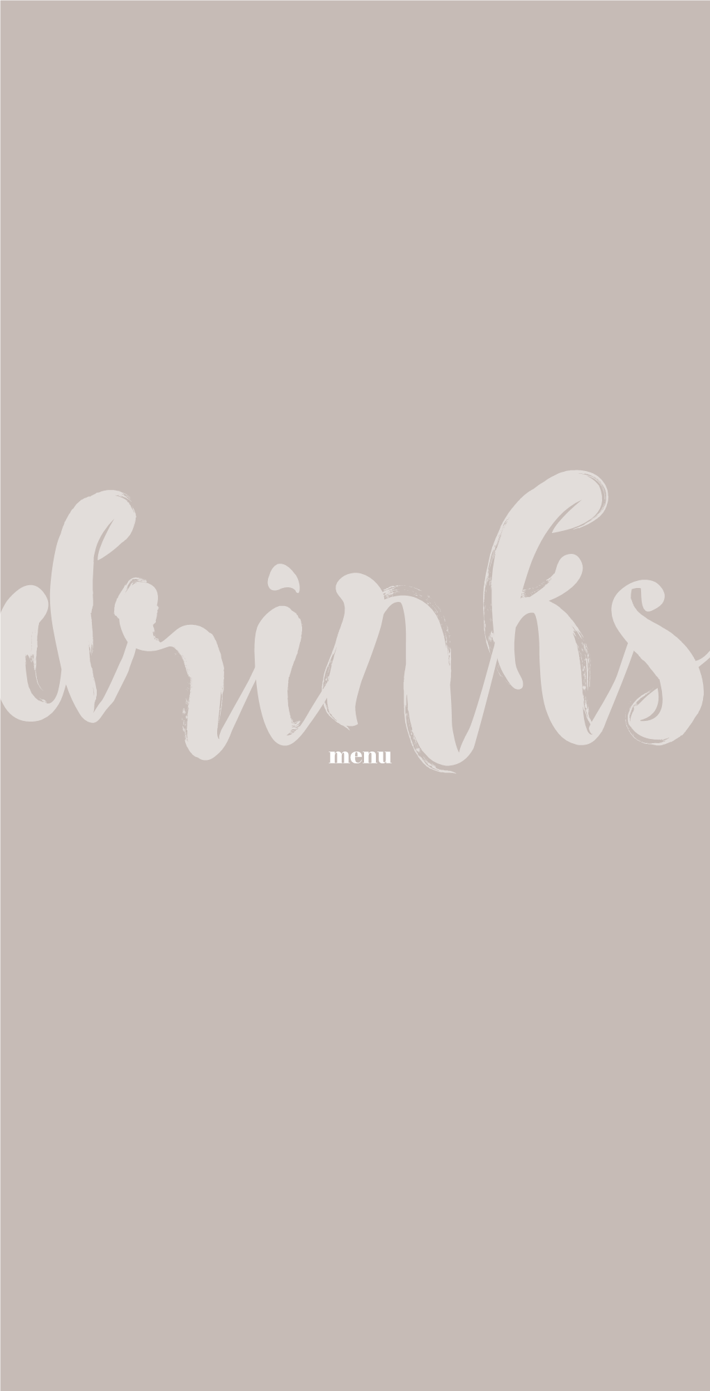 Drinksmenu Cocktails