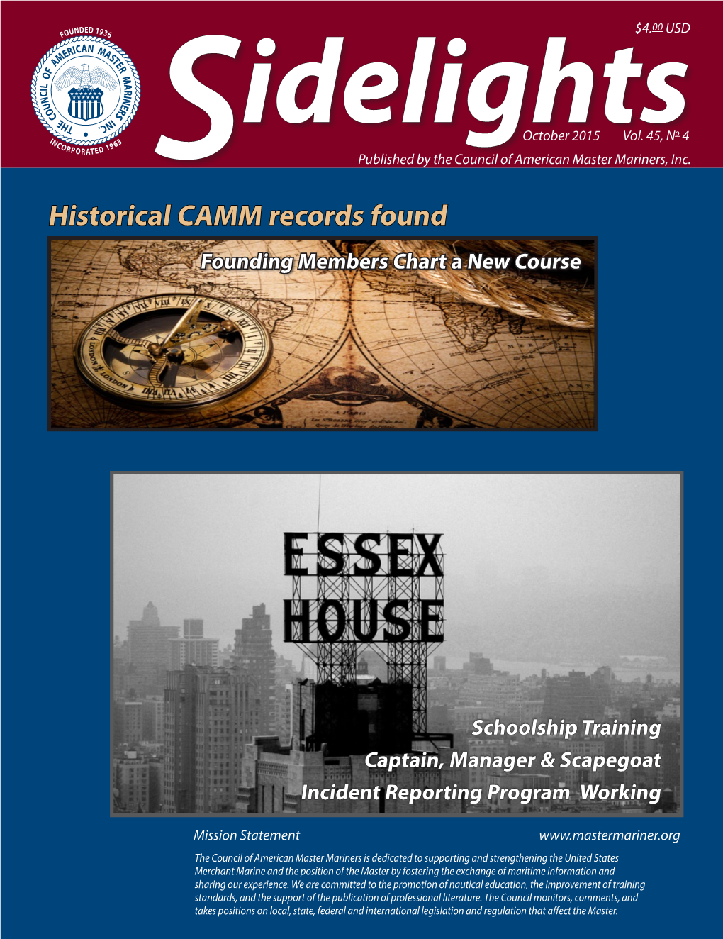 CAMM Sidelights October 2015