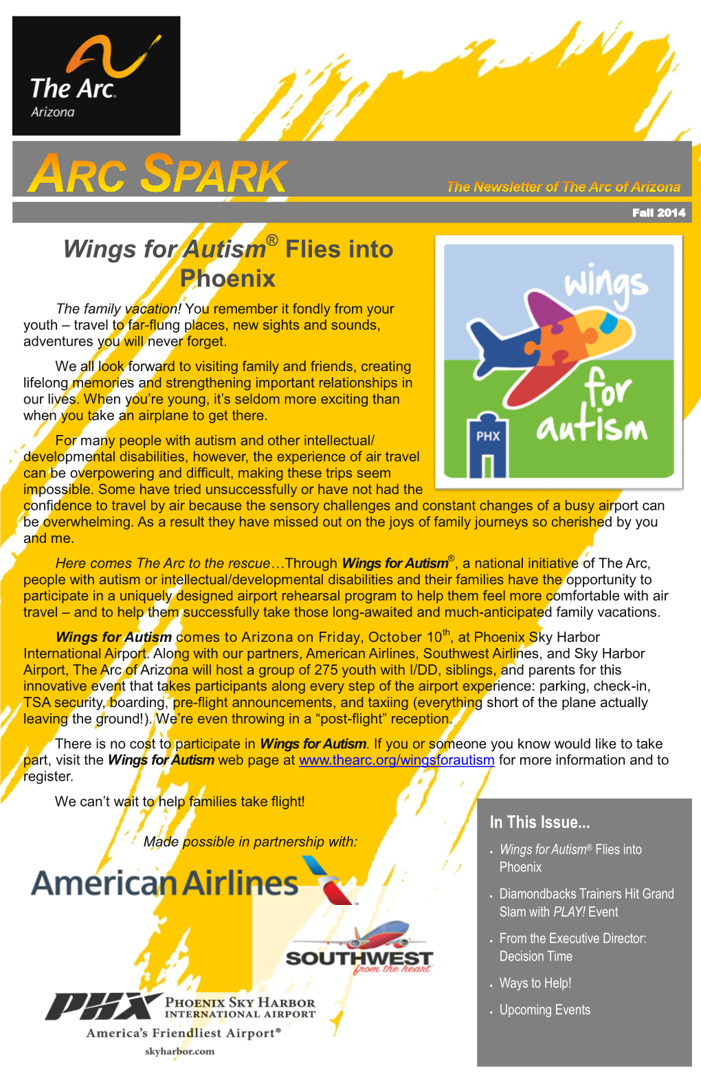 Wings for Autism Flies Into Phoenix