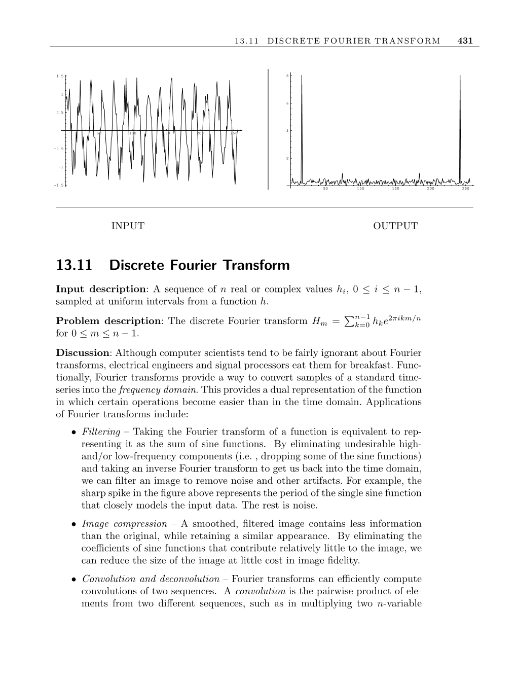 13.11 Discrete Fourier Transform 431