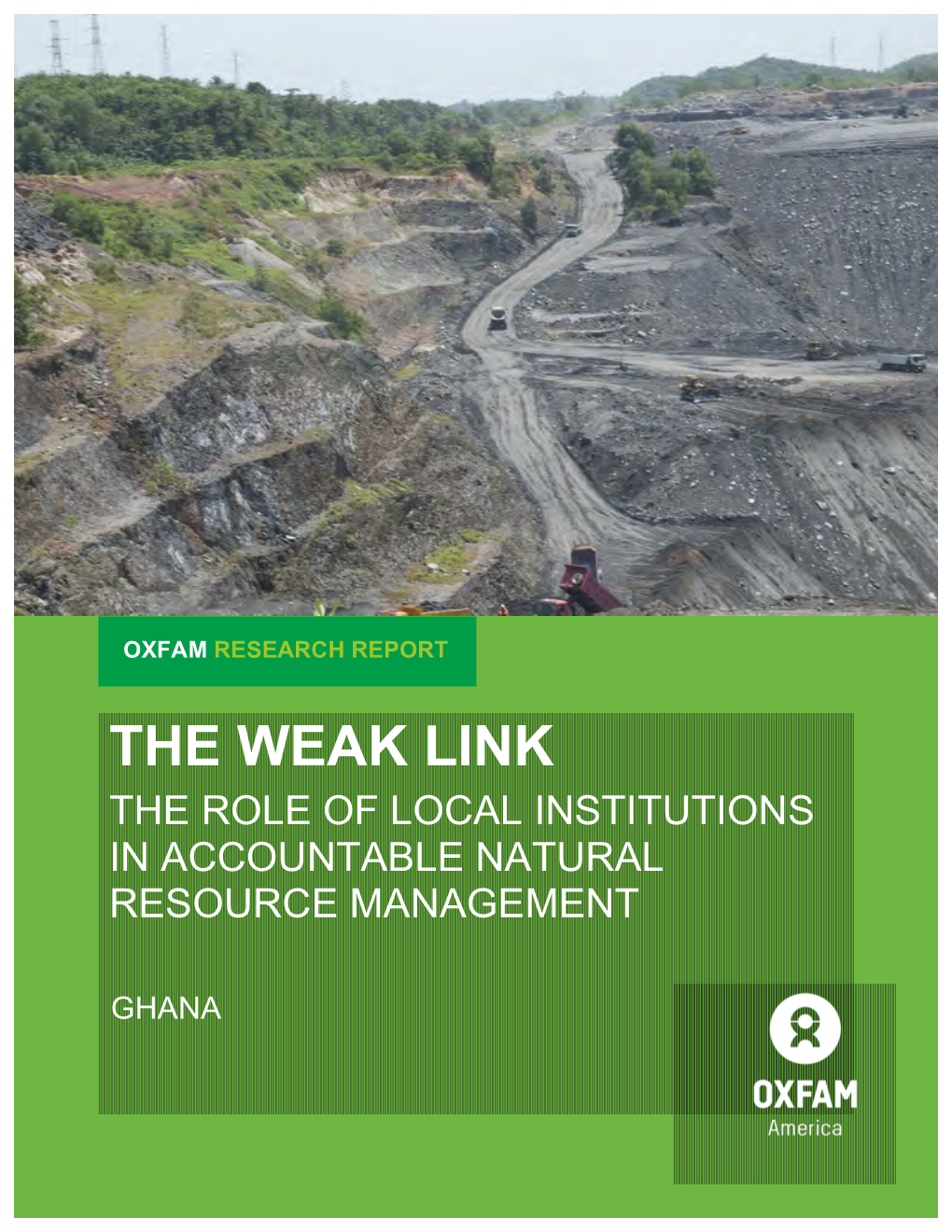 The Weak Link: the Role of Local Institutions in Accountable Natural