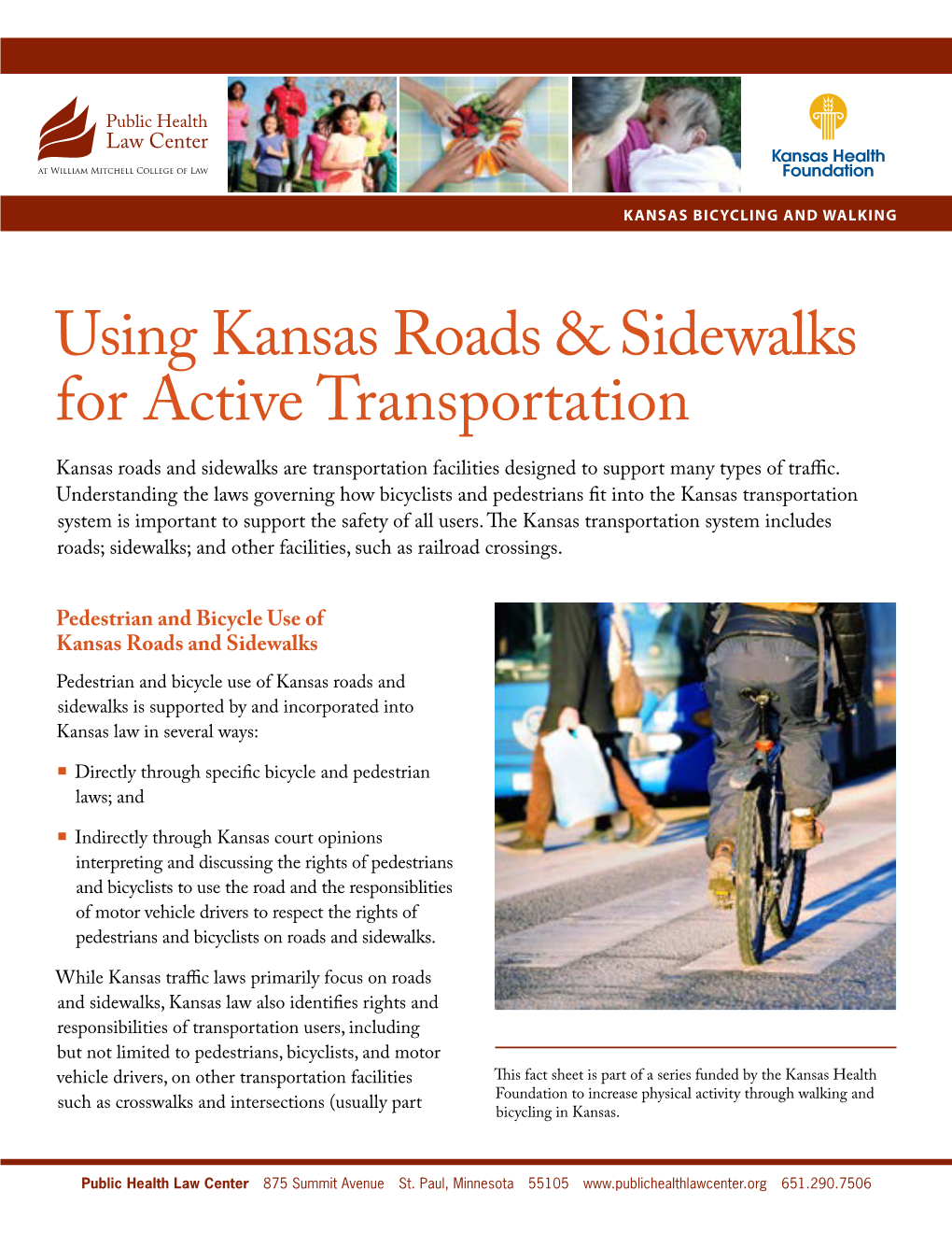 Using Kansas Roads & Sidewalks for Active