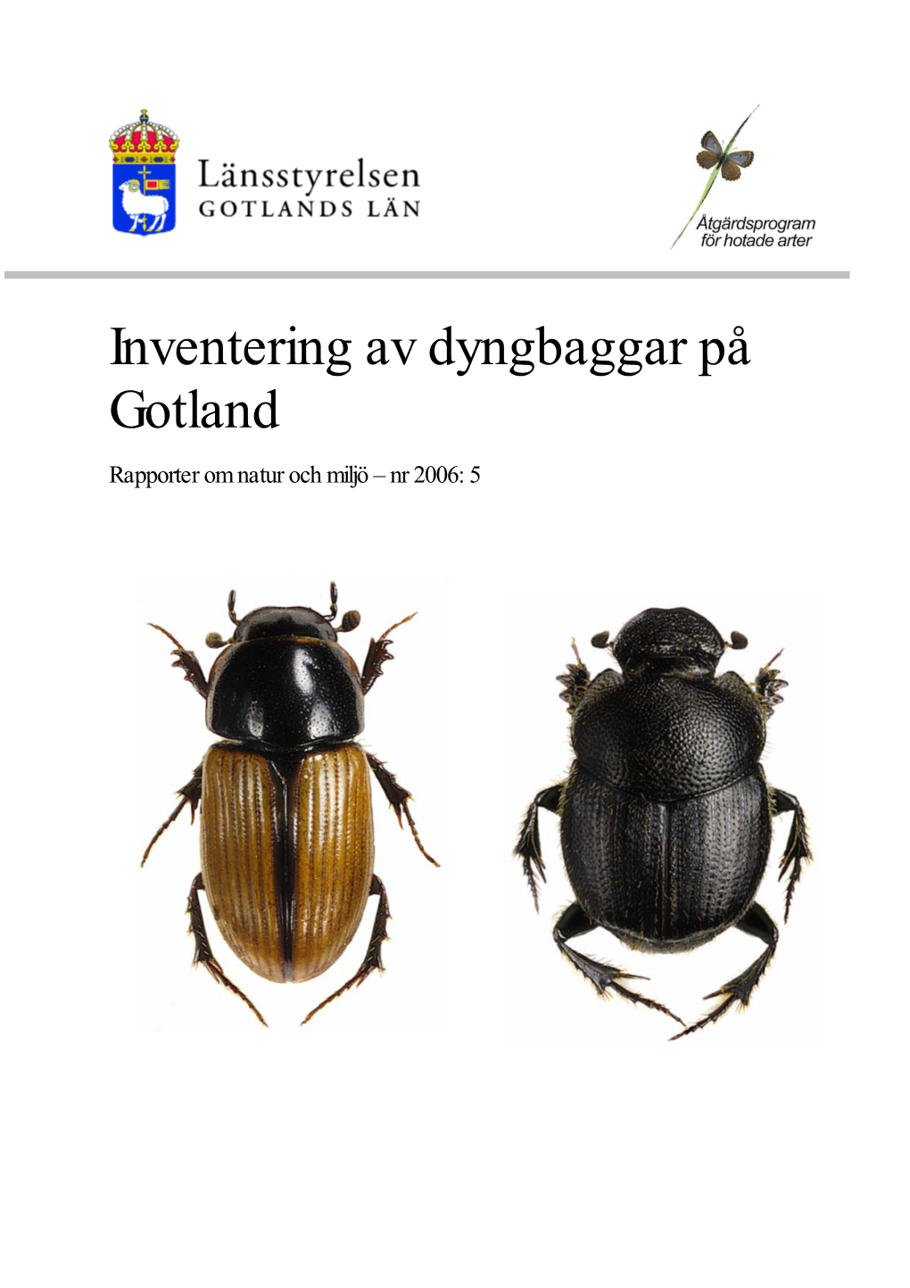 Inventering Av Dyngbaggar På Gotland