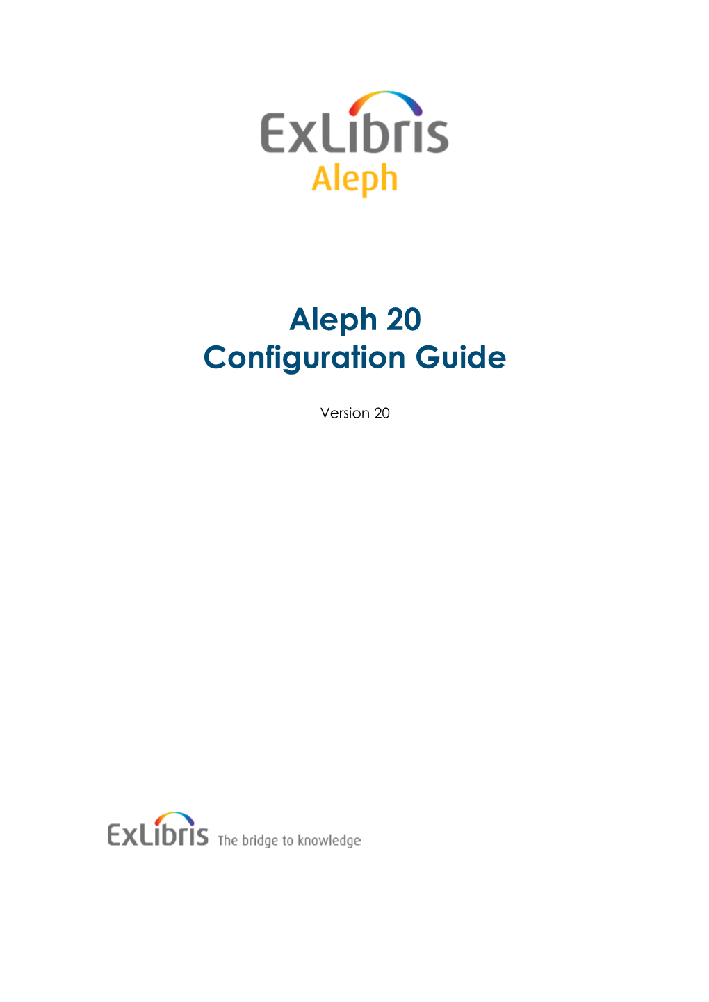 Aleph 20 Configuration Guide