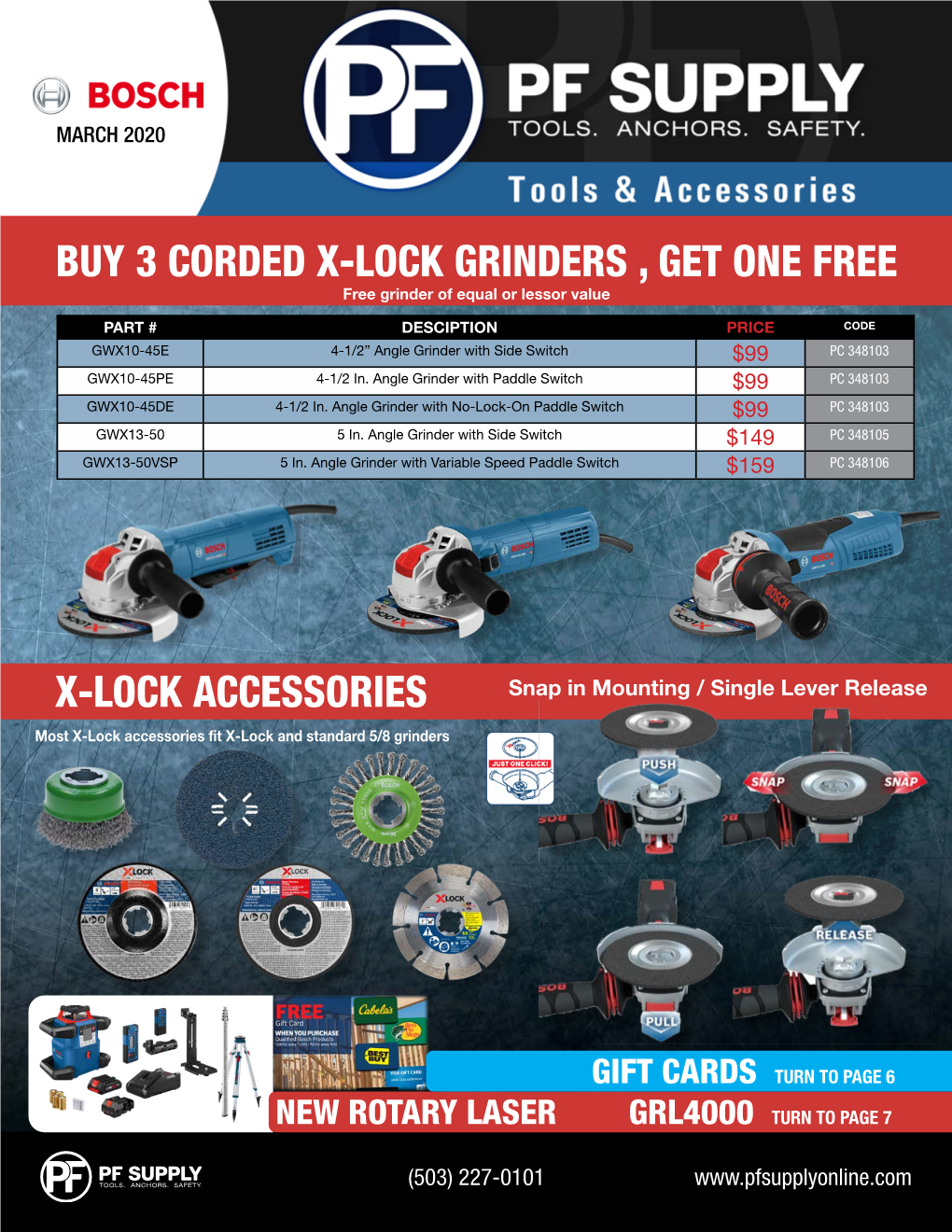 Buy 3 Corded X-Lock Grinders , Get One Free X-Lock