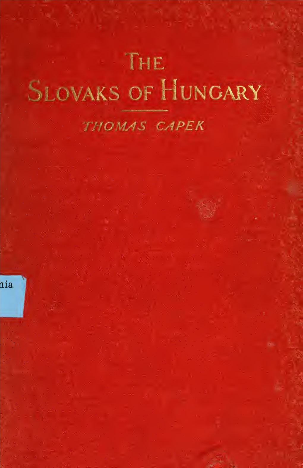 The Slovaks of Hungary, Slavs and Panslavism