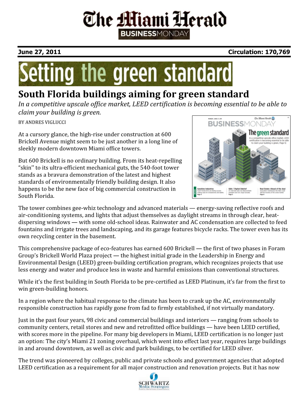 South Florida Buildings Aiming for Green Standard