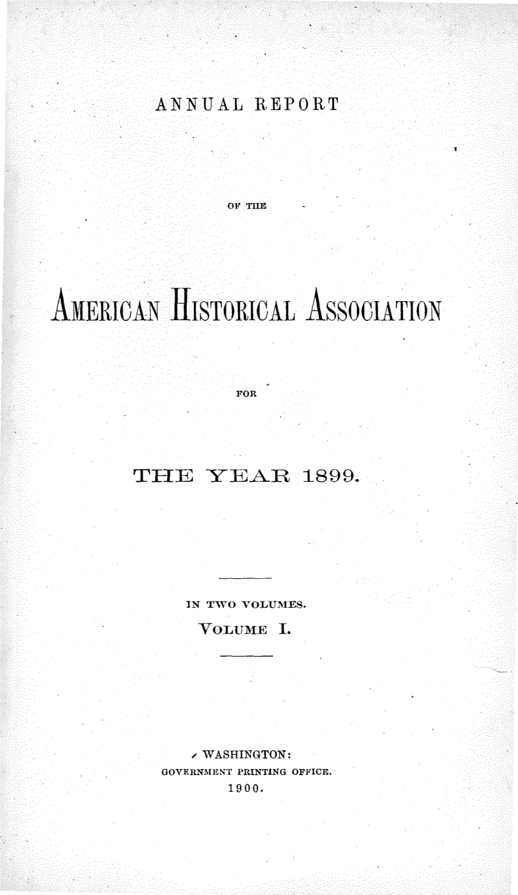 AMERICAN HISTORICAL Association