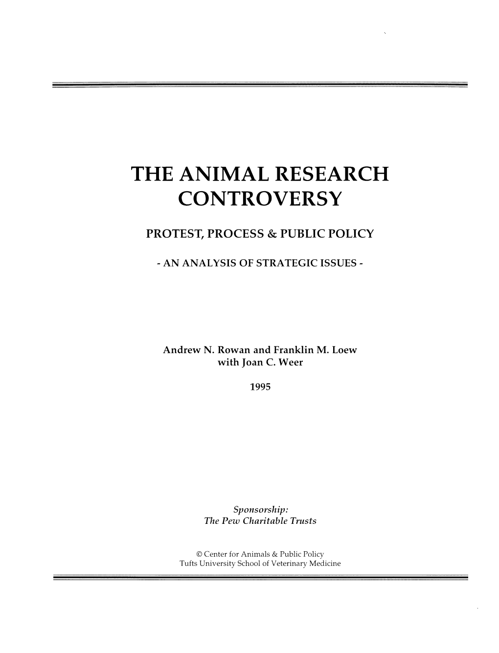 The Animal Research Controversy