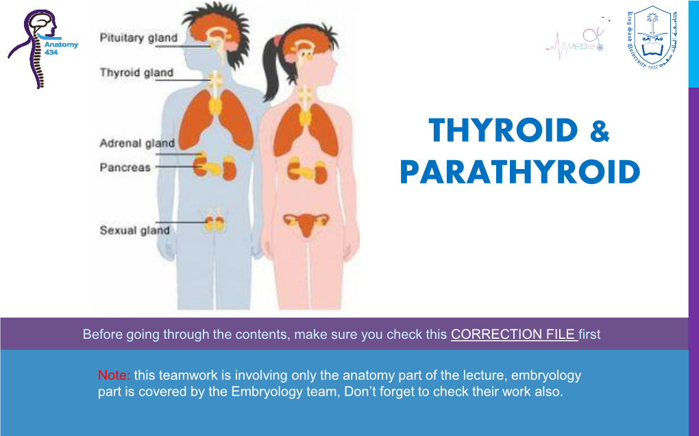 Thyroid & Parathyroid