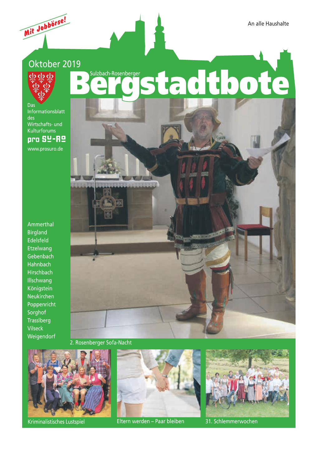 Bergstadtbotesulzbach-Rosenberger Das Informationsblatt Des Wirtschafts- Und Kulturforums