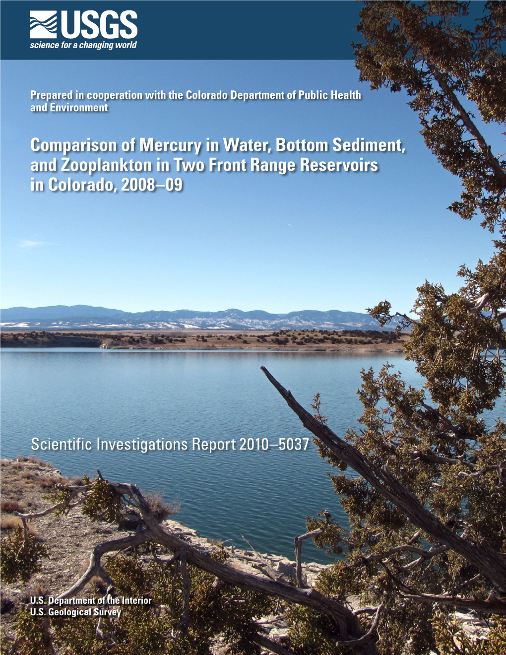 Comparison of Mercury in Water, Bottom Sediment, and Zooplankton in Two Front Range Reservoirs in Colorado, 2008–09