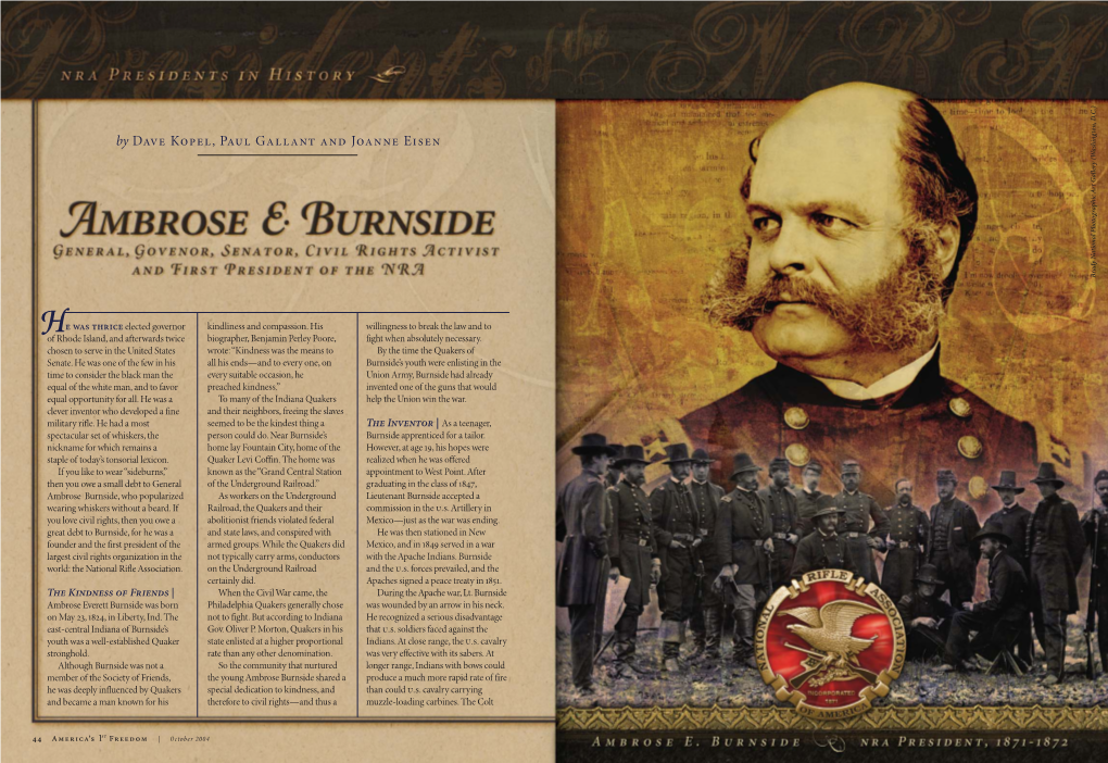 Ambrose E. Burnside Was 1940S,The Nra�Club Would Be the the First on the List of Incorporators