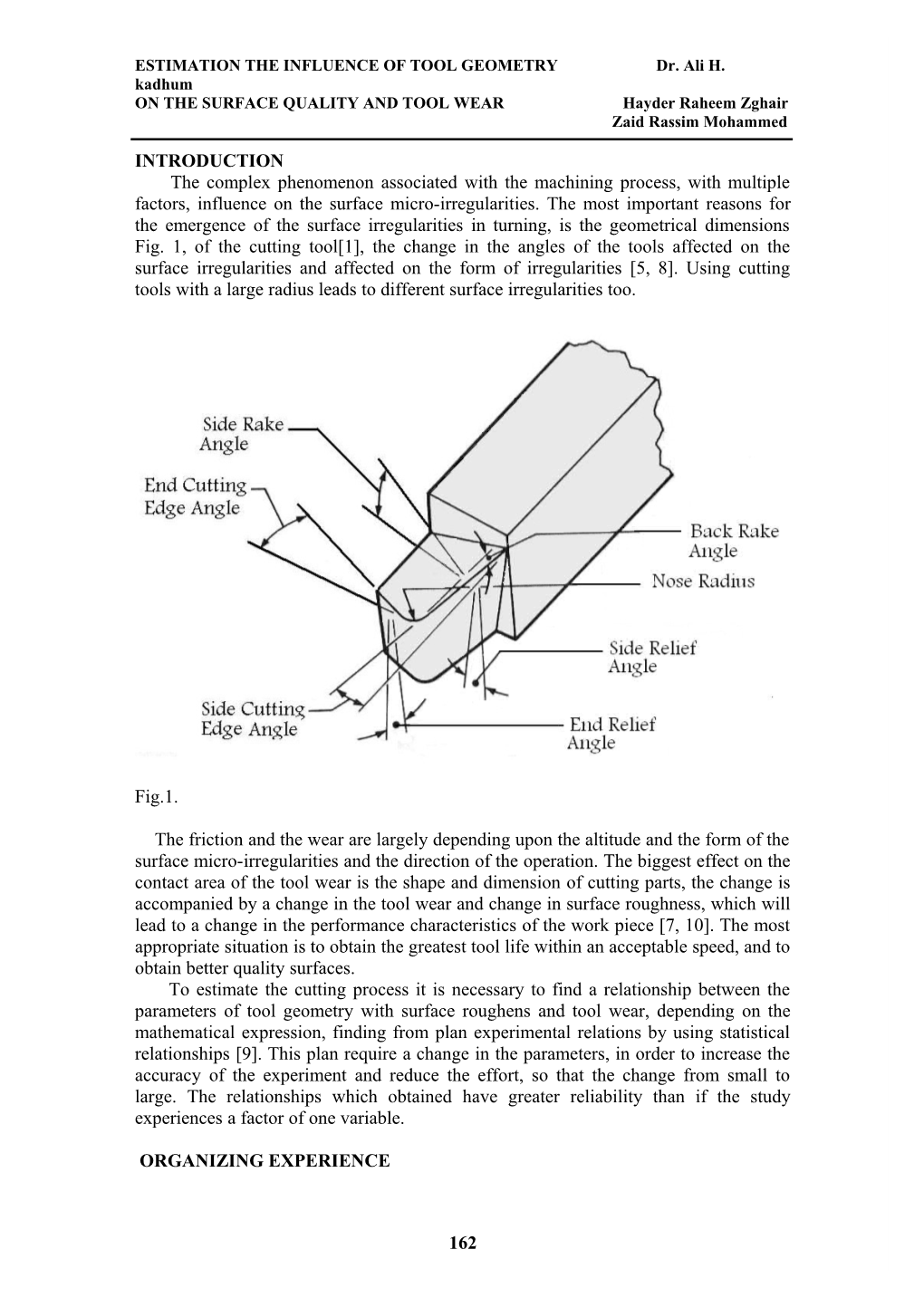 Dr. Ali H. Et. Al., the Iraqi Journal for Mechanical and Material Engineering, Vol. 10,No.3