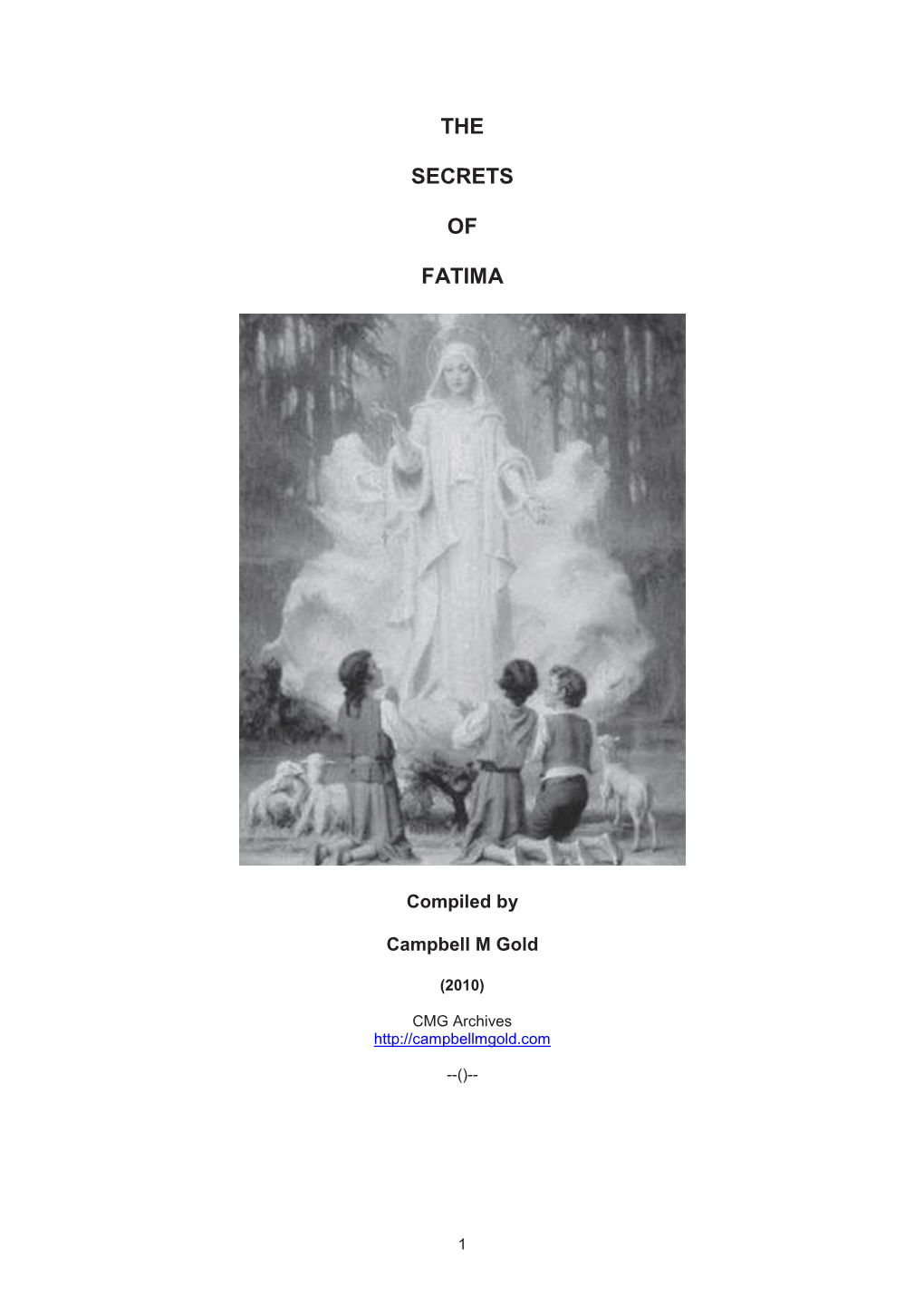 The Secrets of Fatima