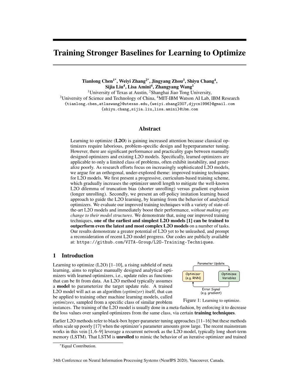 Training Stronger Baselines for Learning to Optimize