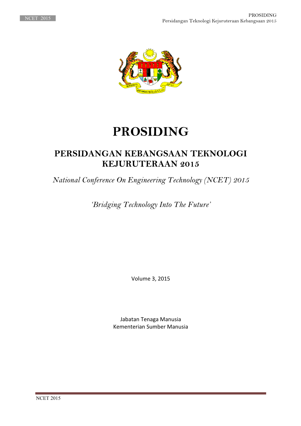 Prosiding NCET VOL.3 2015