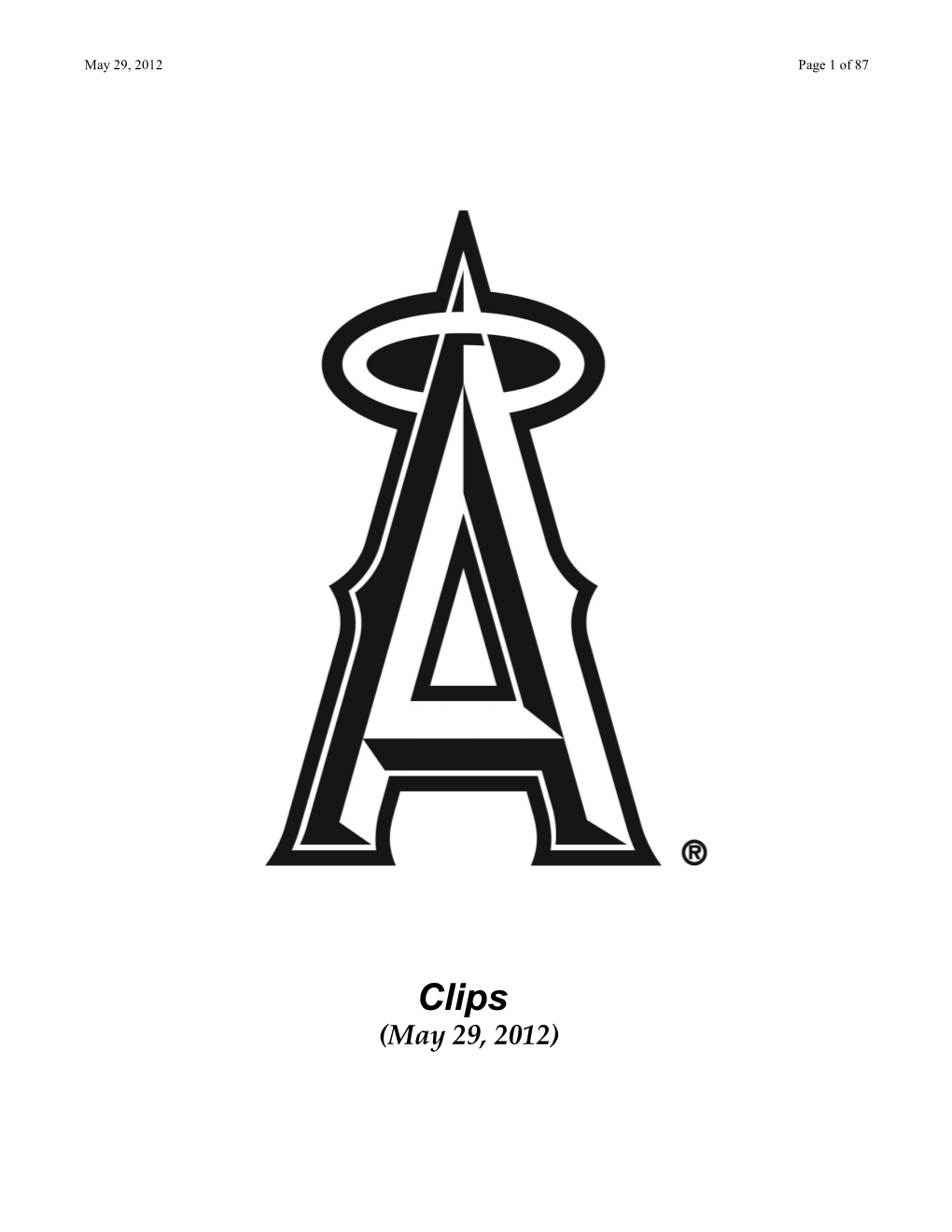 Clips (May 29, 2012)