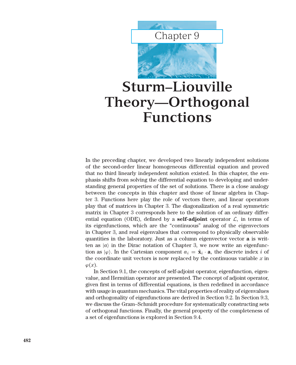 Sturm Liouville Theory Orthogonal Functions